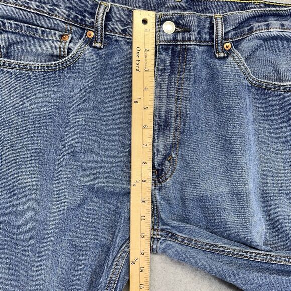 Levi’s 505 Men’s Jeans Blue 38x34 Straight Leg Regular Fit Denim Pants - Picture 12 of 15